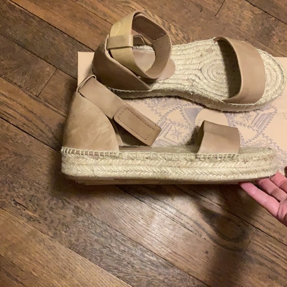 Beige Espadrille Platform Sandal - Picture 2 of 4